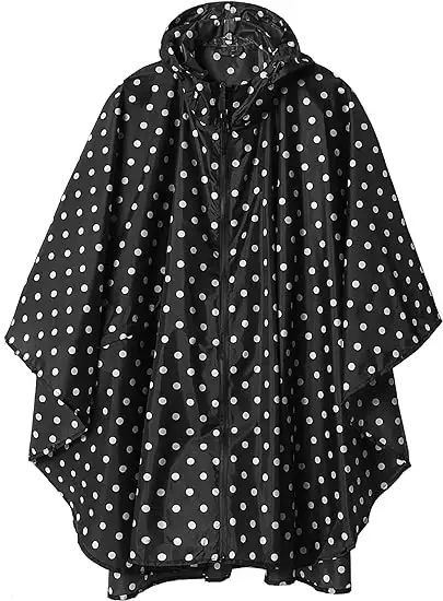 SaphiRose Unisex Rain Poncho Raincoat Hooded for Adults Women - 71ttisvqfyl._ac_sy550_